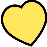 Yellow heart
